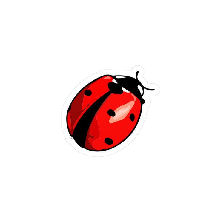 Ladybug Kiss-Cut Vinyl Sticker – Cute Red Insect Decal for Laptops, Water Bottles & Windows