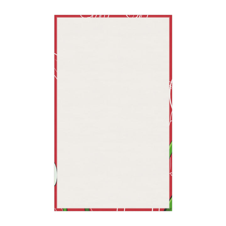 Snowdrop Floral Cotton Tea Towel — January Birth Month Flower Kitchen Towel
