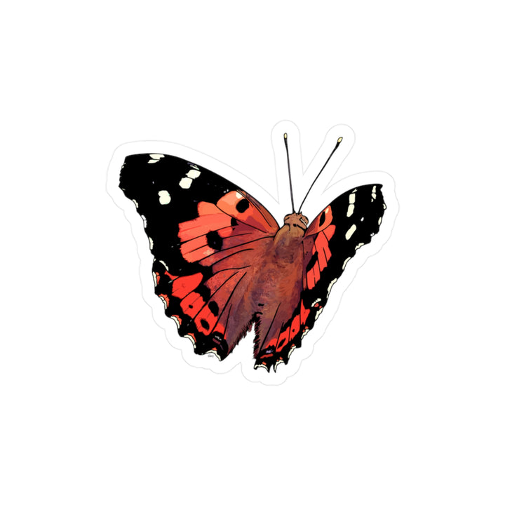 Kamehameha Butterfly Vinyl Sticker — Kiss-Cut Decal for Laptop, Window & Water Bottle