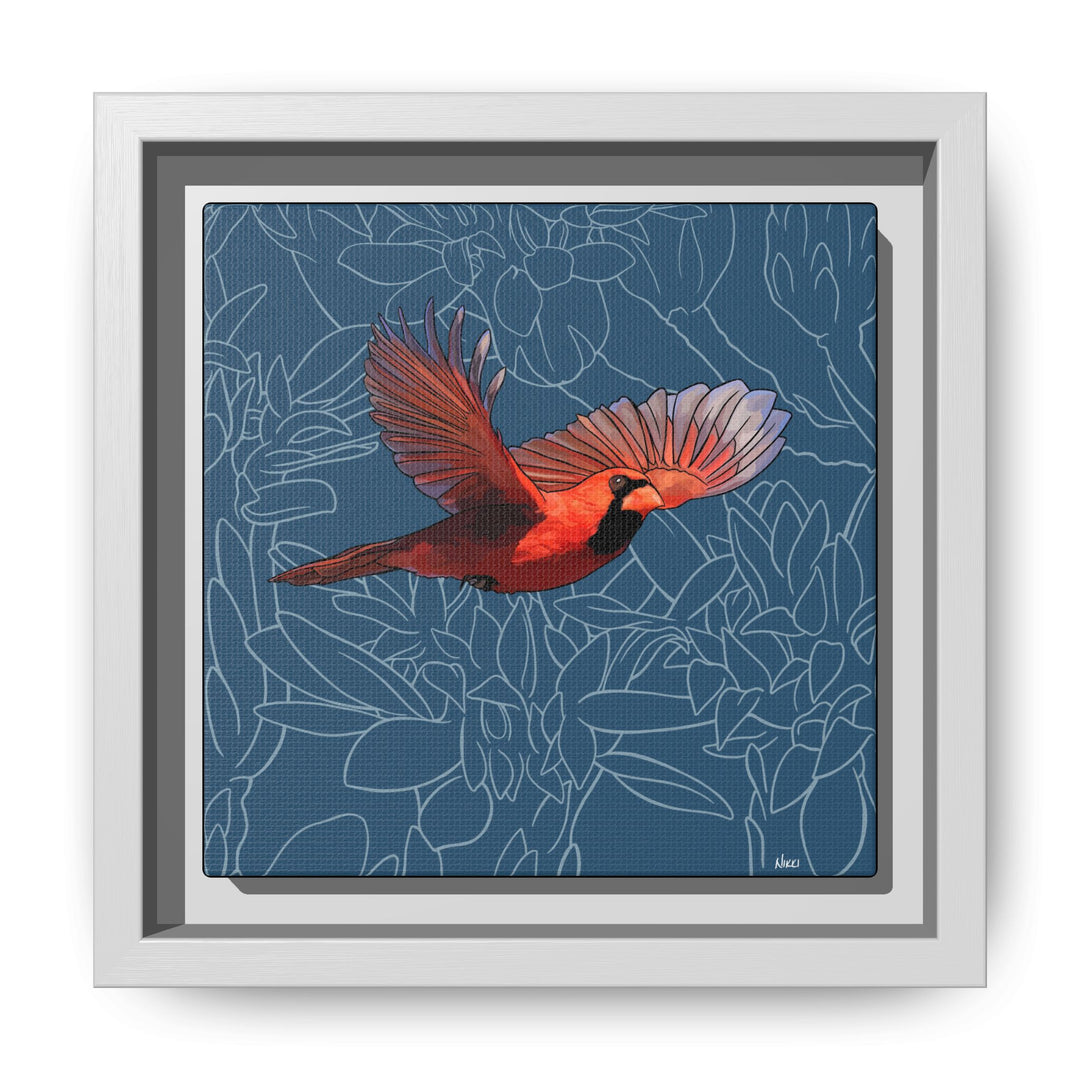 Northern Cardinal: Kentucky State Bird — Framed Canvas Print