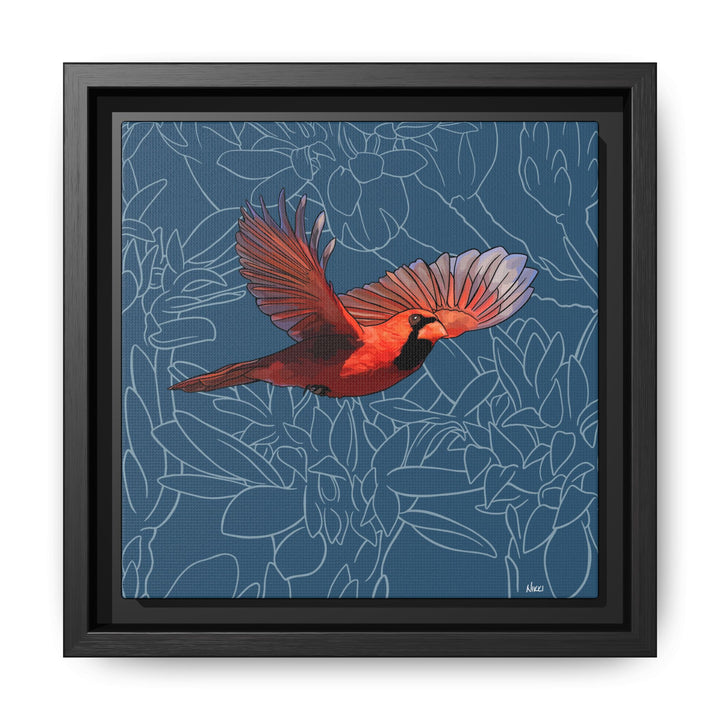 Northern Cardinal: Kentucky State Bird — Framed Canvas Print
