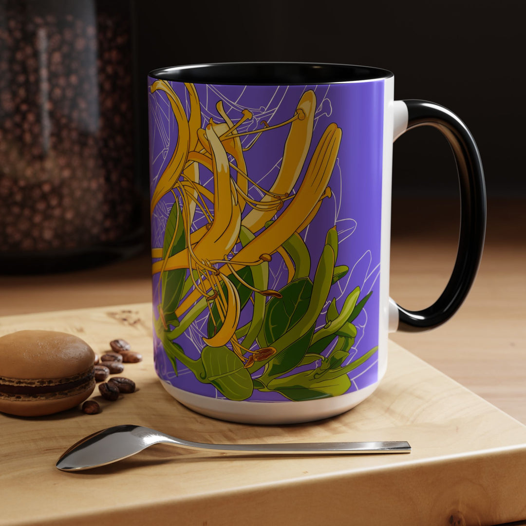 Honeysuckle Ceramic Coffee Mug – June Birth Month Flower