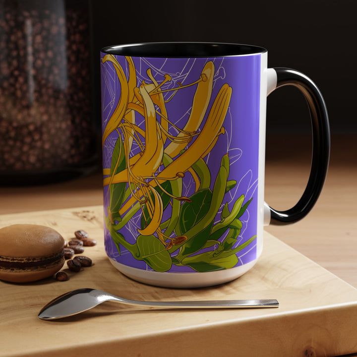 Honeysuckle Ceramic Coffee Mug – June Birth Month Flower
