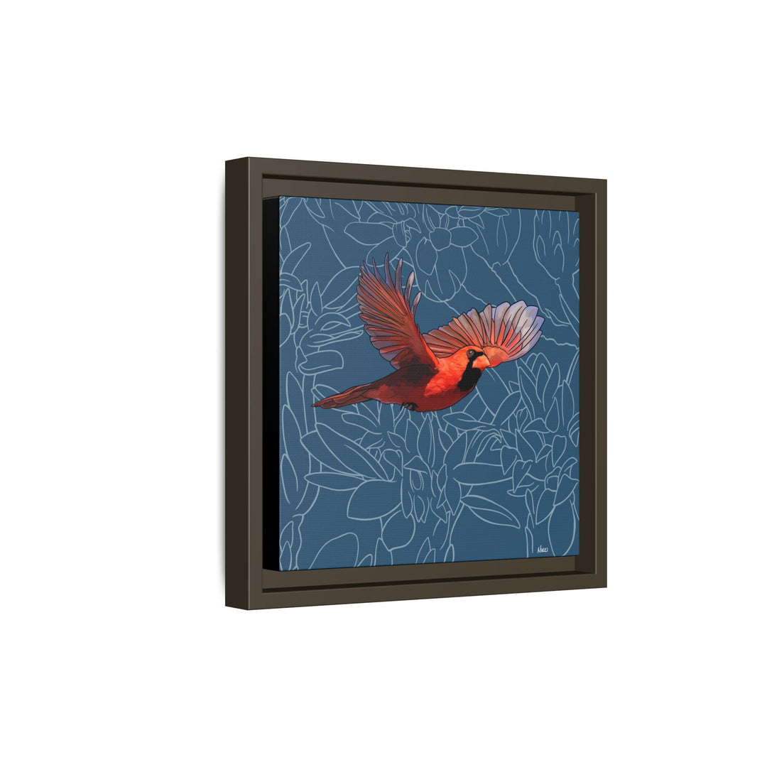 Northern Cardinal: Kentucky State Bird — Framed Canvas Print