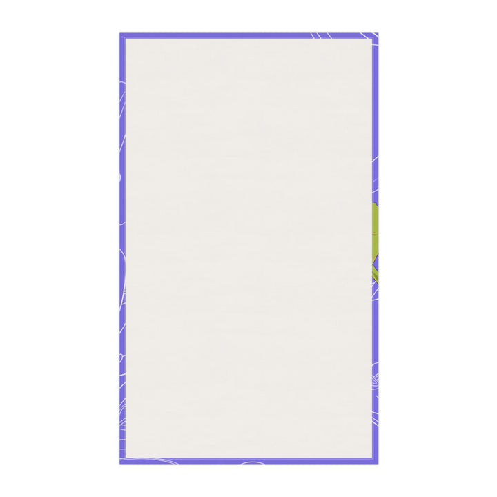 Honeysuckle Floral Cotton Tea Towel — June Birth Month Flower Kitchen Towel