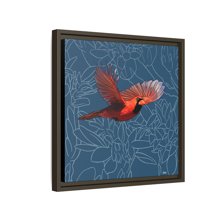 Northern Cardinal: Kentucky State Bird — Framed Canvas Print