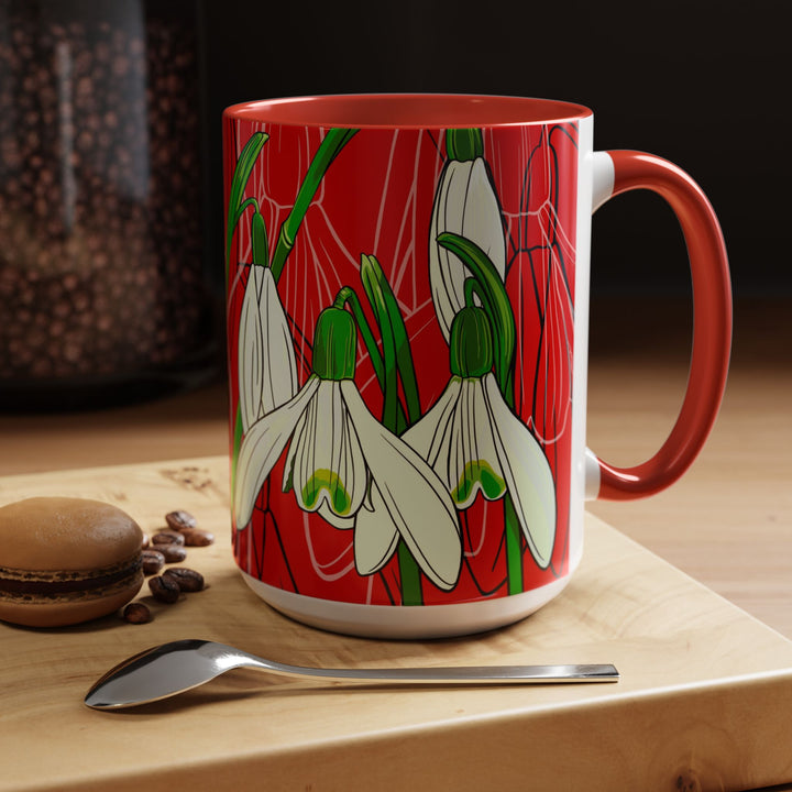 Snowdrop Coffee Mug – January Birth Month Flower