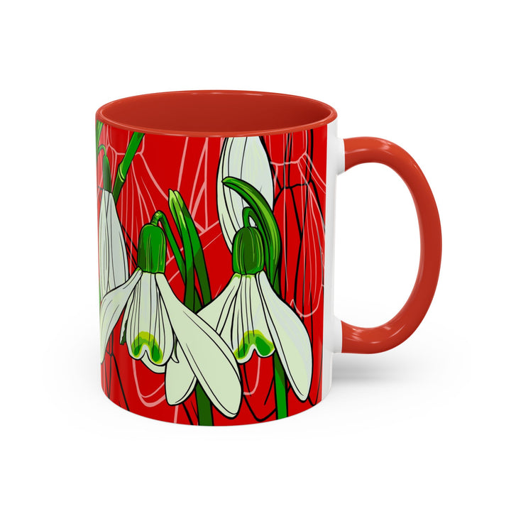 Snowdrop Coffee Mug – January Birth Month Flower