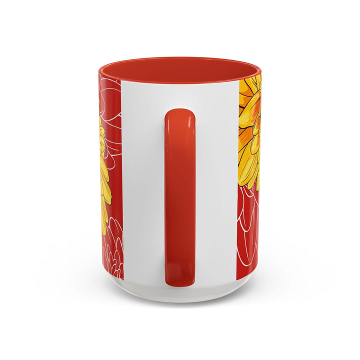 Chrysanthemum Ceramic Coffee Mug – November Birth Month Flower