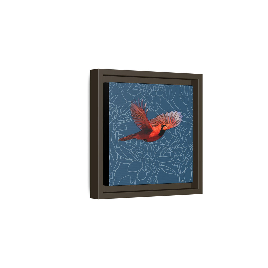 Northern Cardinal: Kentucky State Bird — Framed Canvas Print
