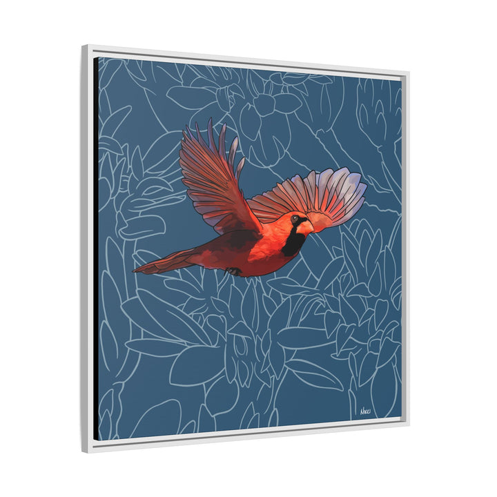 Northern Cardinal: Kentucky State Bird — Framed Canvas Print