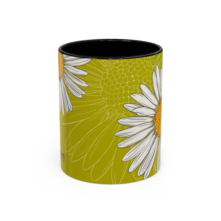 Daisy Ceramic Coffee Mug — April Birth Month Flower