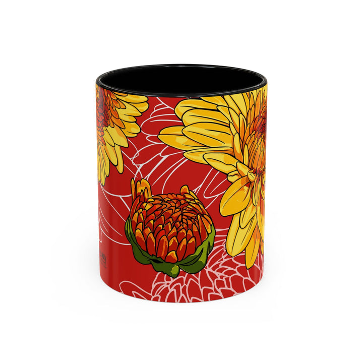 Chrysanthemum Ceramic Coffee Mug – November Birth Month Flower