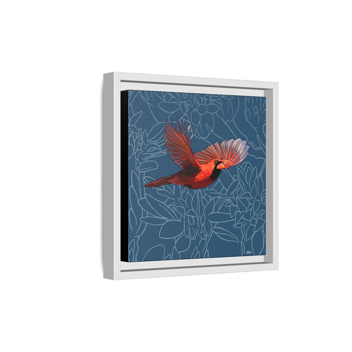 Northern Cardinal: Kentucky State Bird — Framed Canvas Print