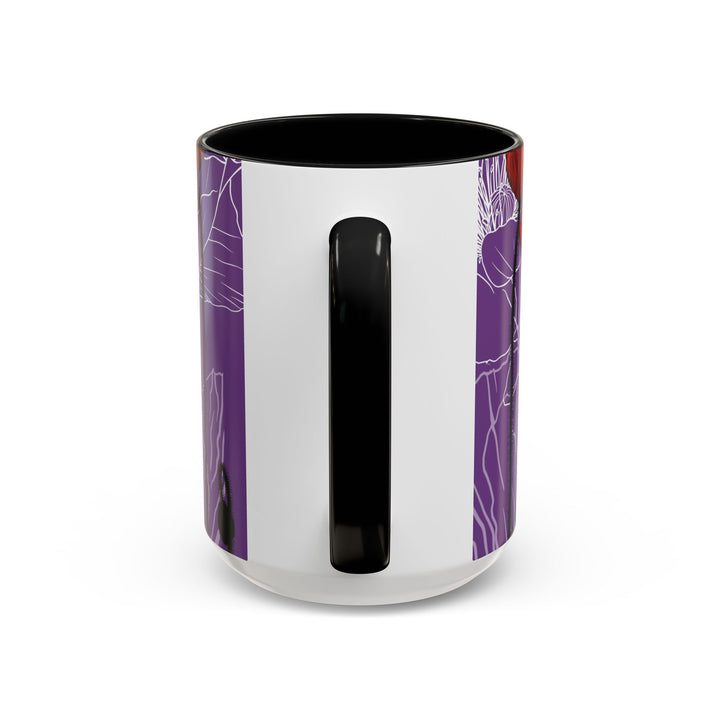Poppy Ceramic Coffee Mug — August Birth Month Flower
