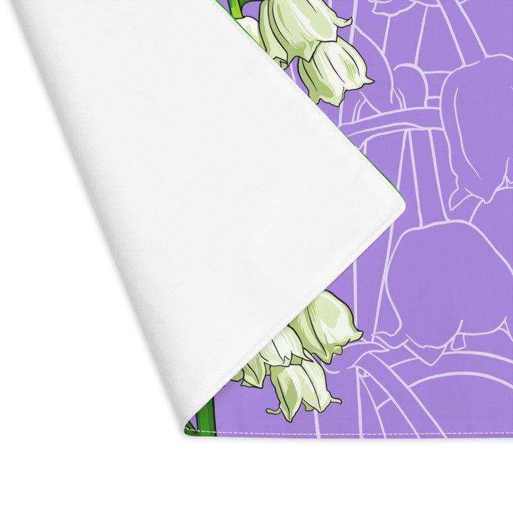 Lily of the Valley Cotton Twill Placemat — May Birth Month Flower
