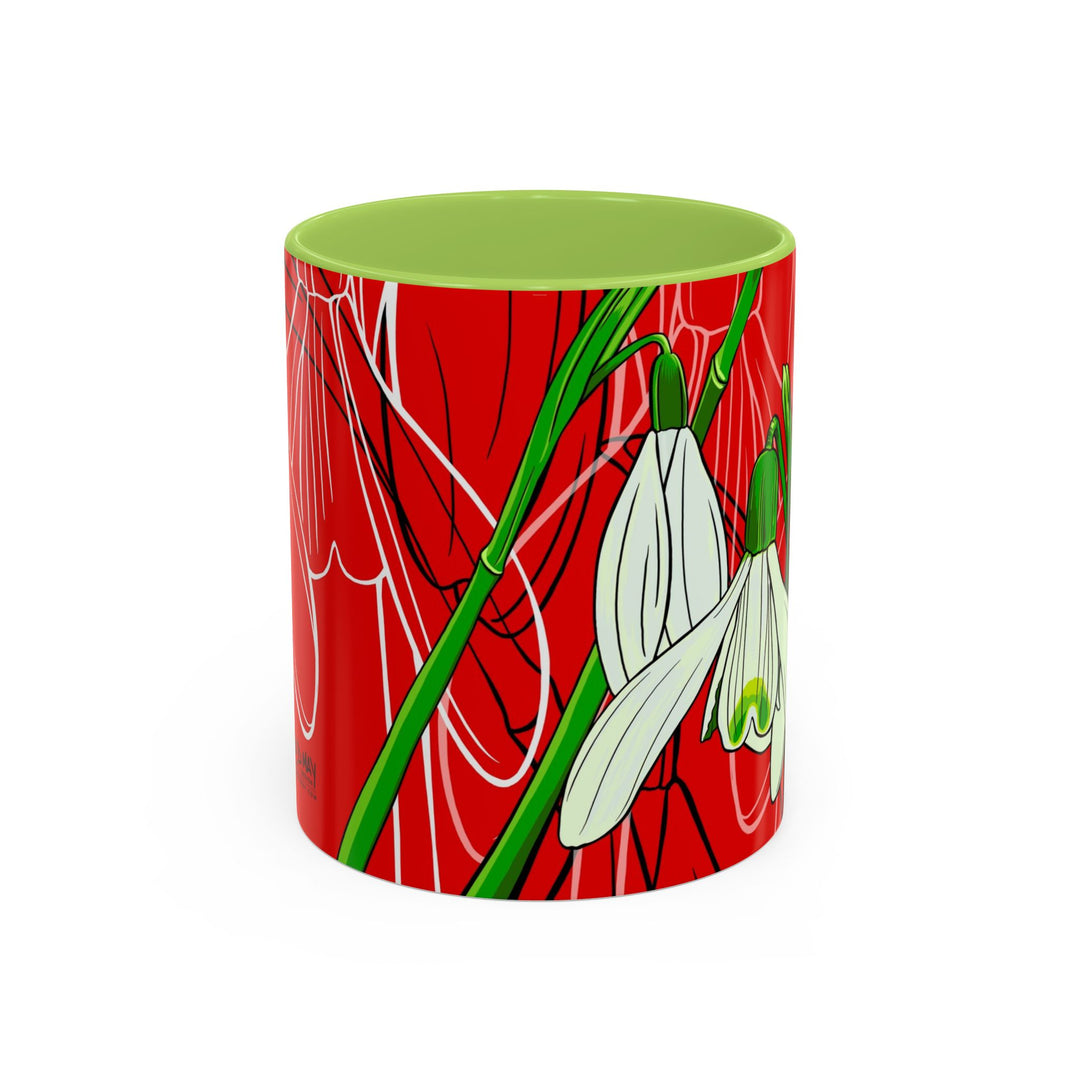 Snowdrop Coffee Mug – January Birth Month Flower