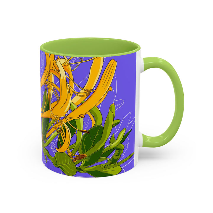 Honeysuckle Ceramic Coffee Mug – June Birth Month Flower