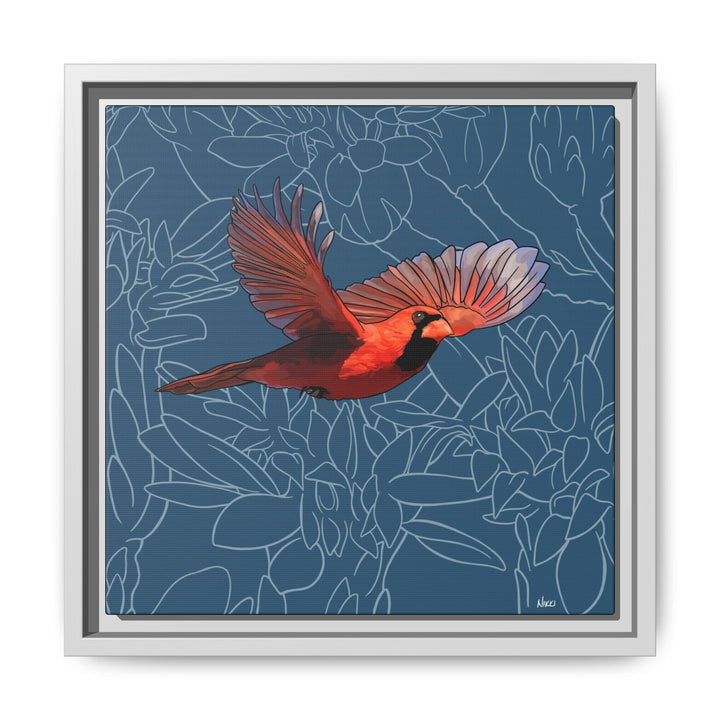 Northern Cardinal: Kentucky State Bird — Framed Canvas Print