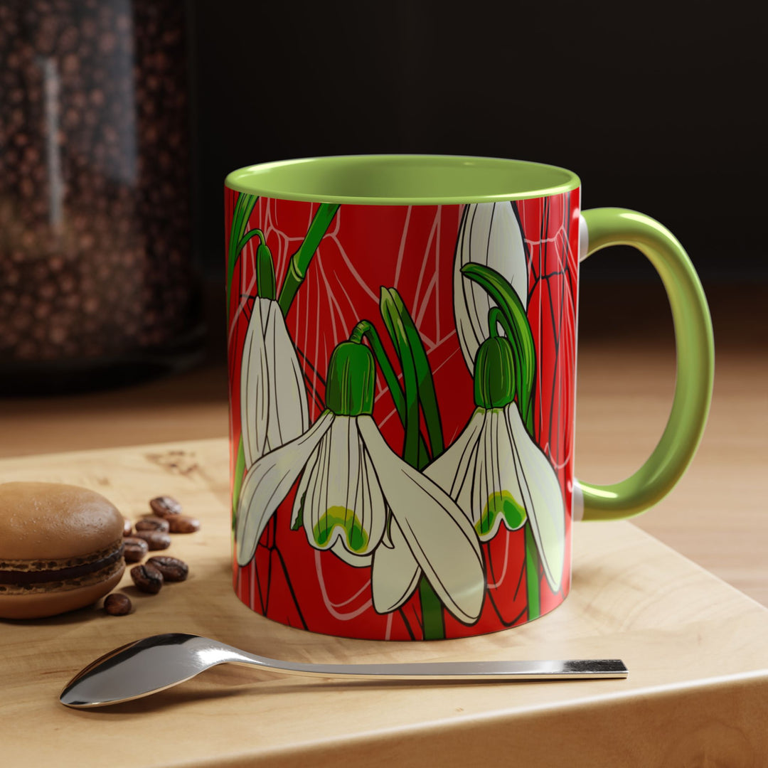 Snowdrop Coffee Mug – January Birth Month Flower