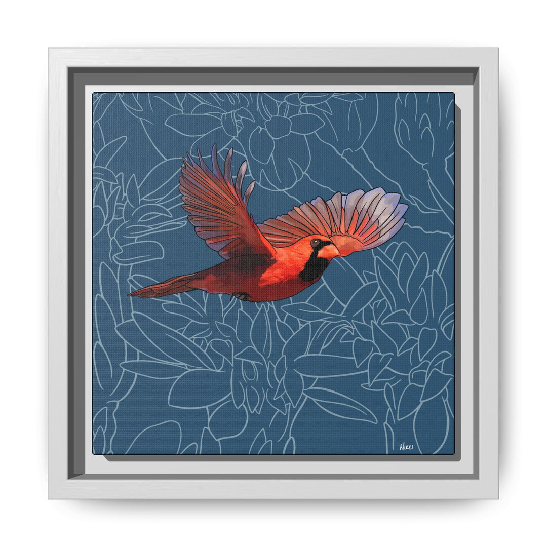 Northern Cardinal: Kentucky State Bird — Framed Canvas Print