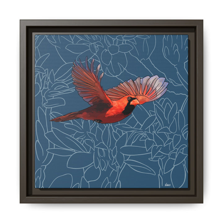 Northern Cardinal: Kentucky State Bird — Framed Canvas Print