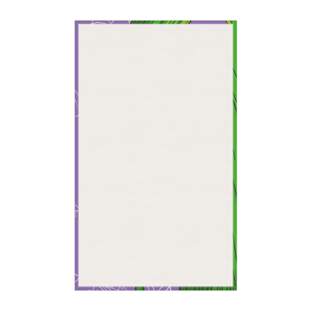 Lily of the Valley Floral Cotton Tea Towel — May Birth Month Flower Kitchen Towel