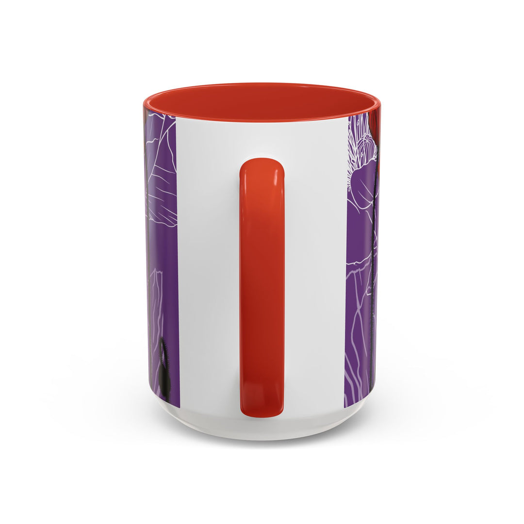 Poppy Ceramic Coffee Mug — August Birth Month Flower