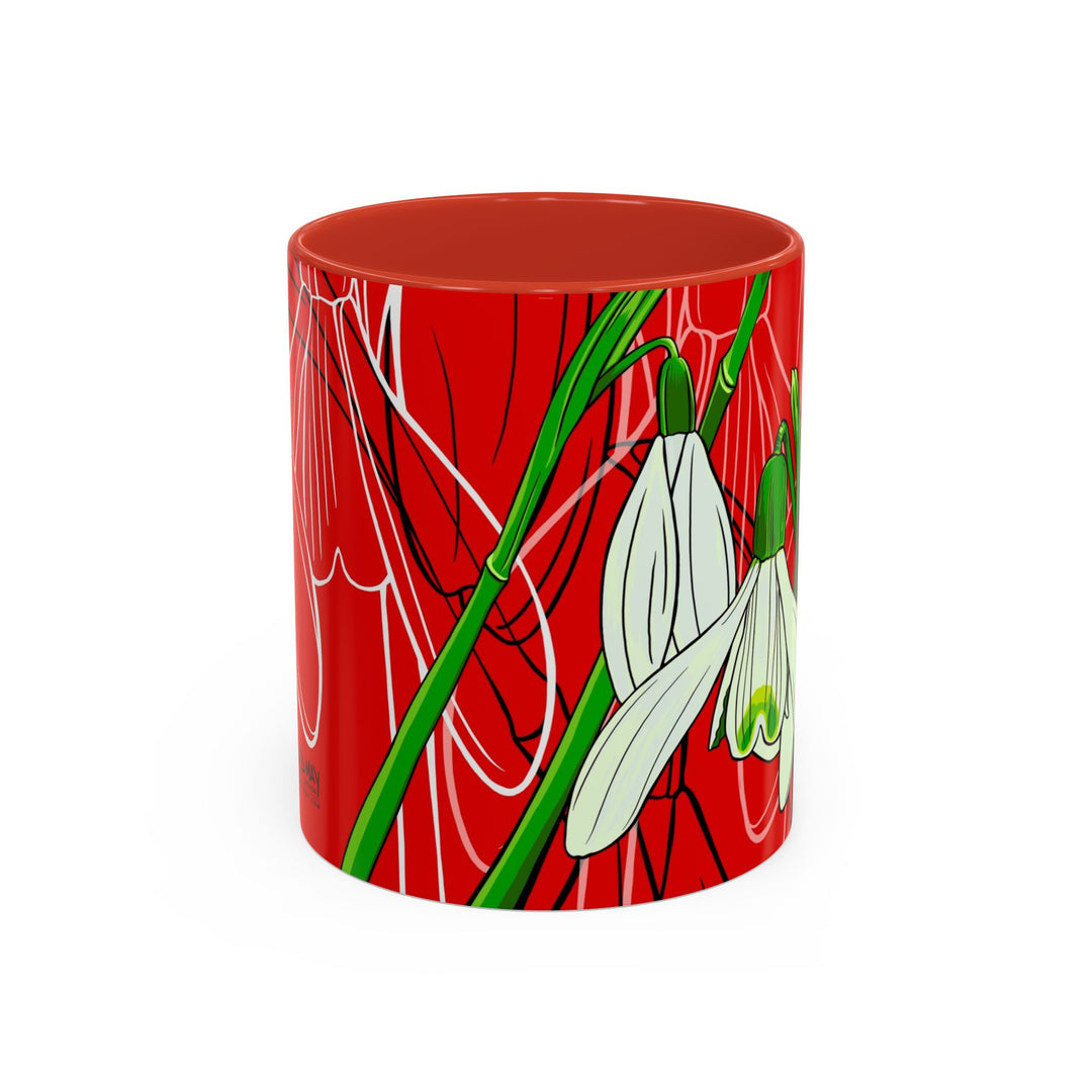 Snowdrop Coffee Mug – January Birth Month Flower