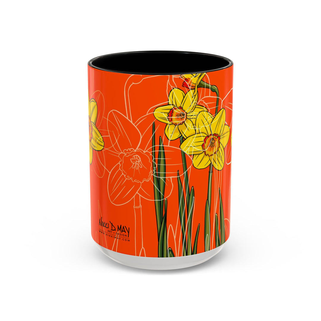 Daffodil Ceramic Coffee Mug — March Birth Month Flower