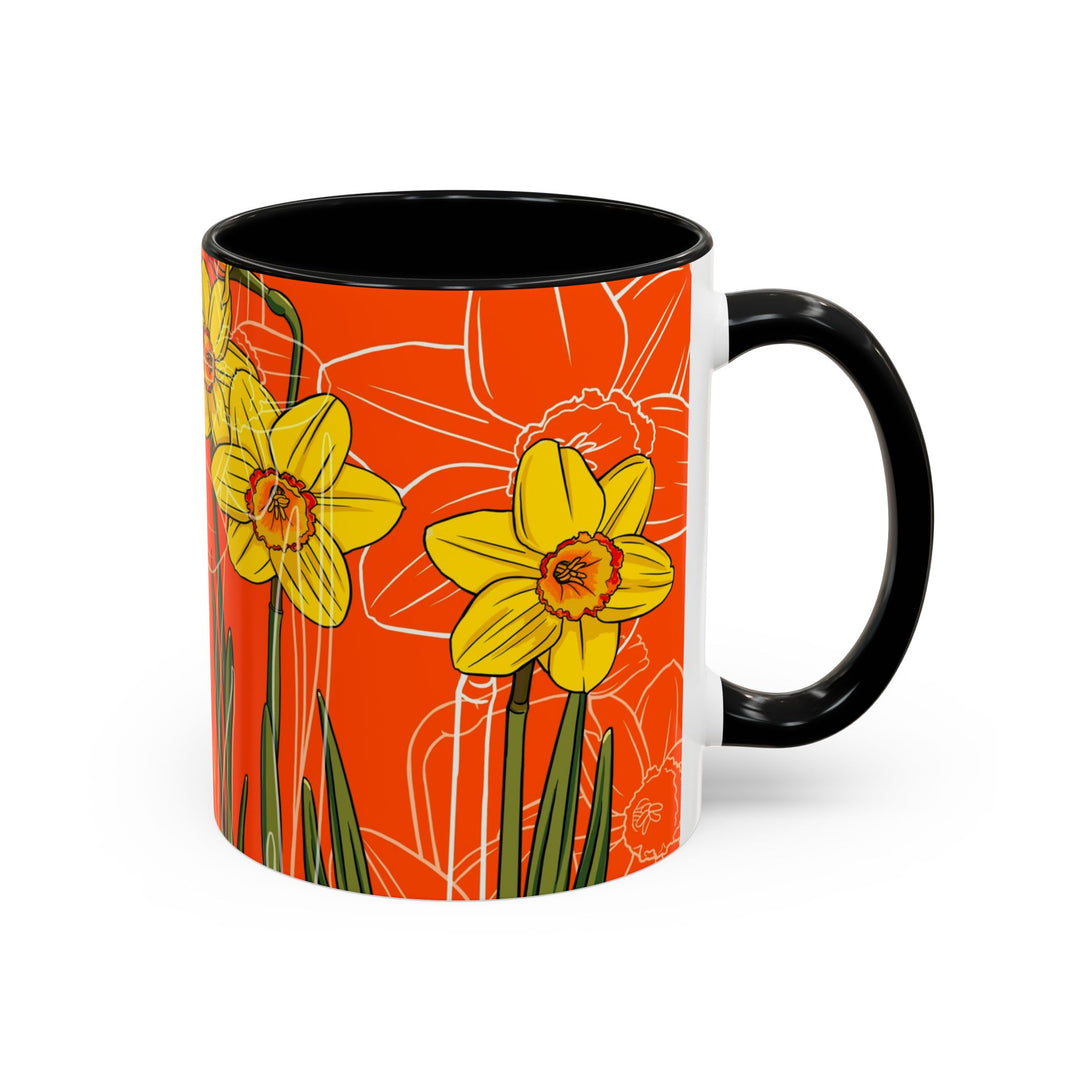 Daffodil Ceramic Coffee Mug — March Birth Month Flower