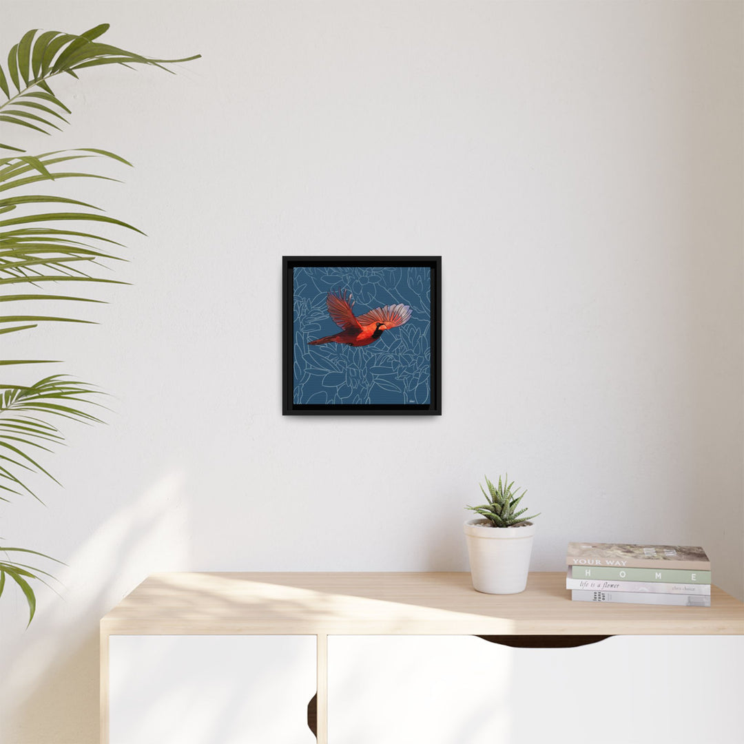 Northern Cardinal: Kentucky State Bird — Framed Canvas Print