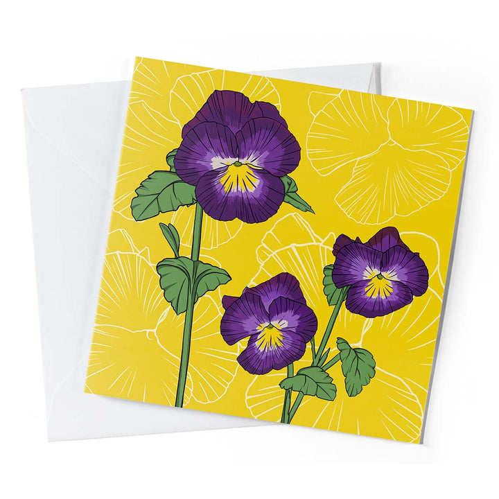 Birth Month Flower Greeting Cards – Pack of 10 | February: Violets