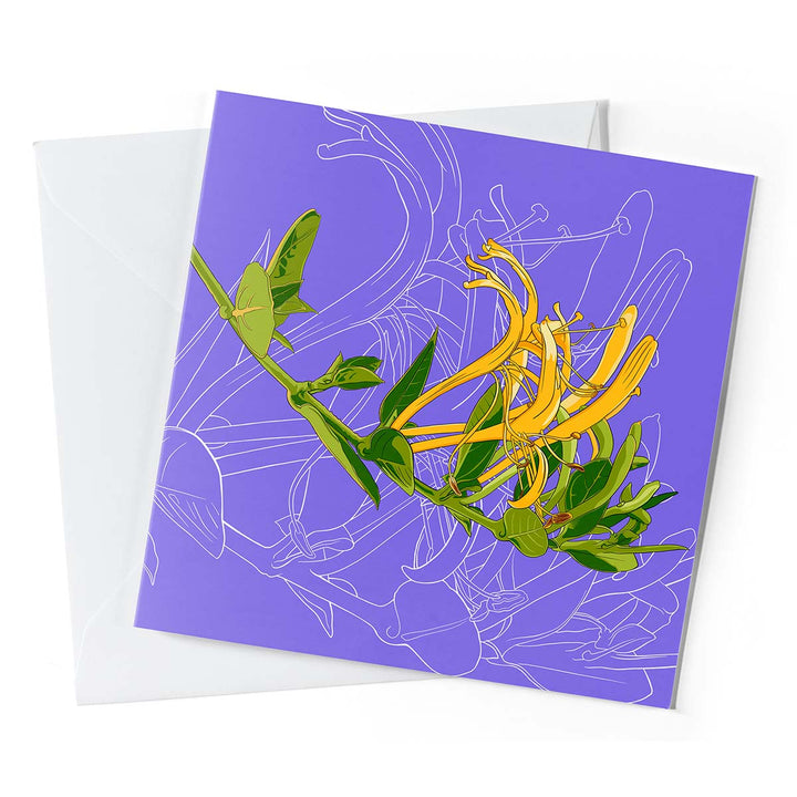 Birth Month Flower Greeting Cards – Pack of 10 | June: Honeysuckle