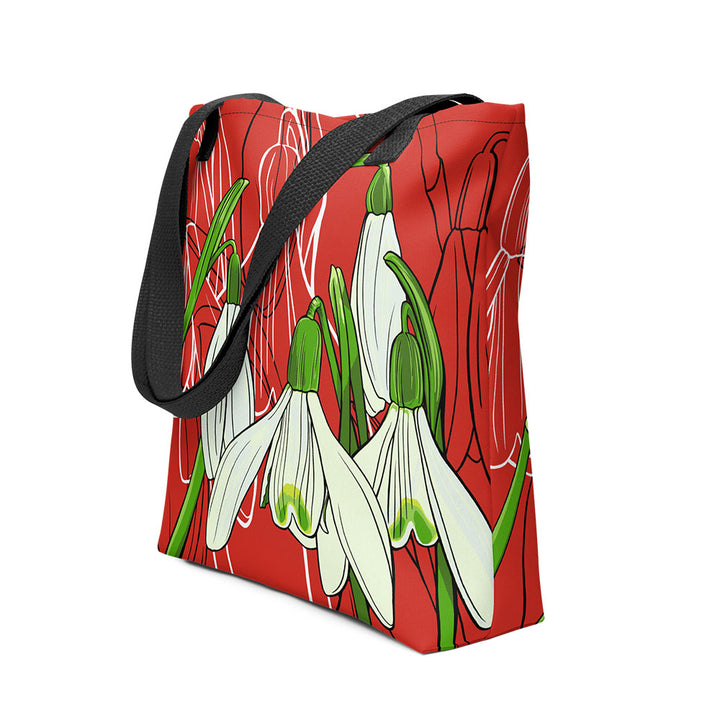 January Birth Month Flower Tote Bag – Snowdrop