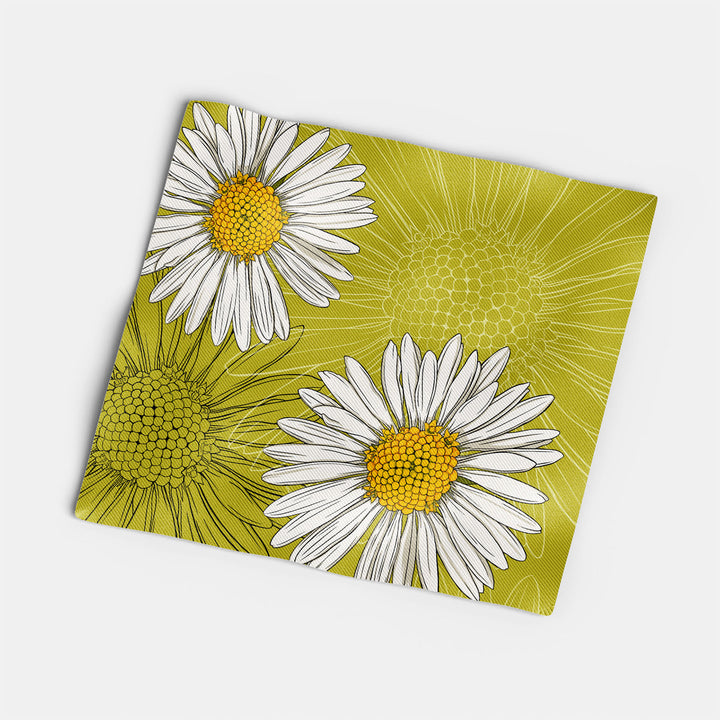 Daisy Cotton Twill Napkin — April Birth Month Flower