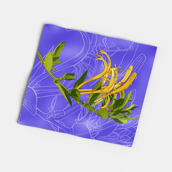 Honeysuckle Cotton Twill Napkin — June Birth Month Flower