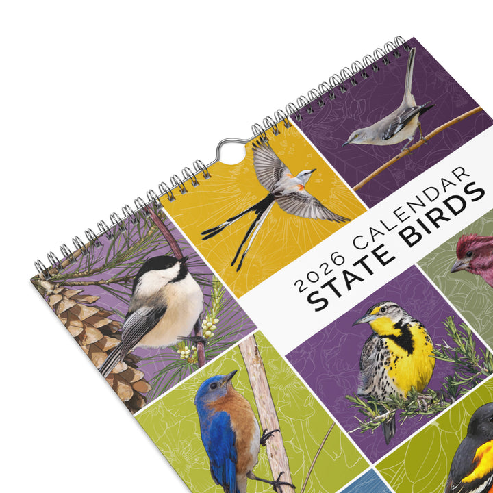 2026 State Bird Wall Calendar